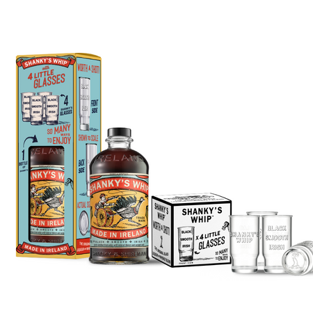 Shanky's 750ml Gift Shot Glass set + Iconic Shanks's Trucker Cap